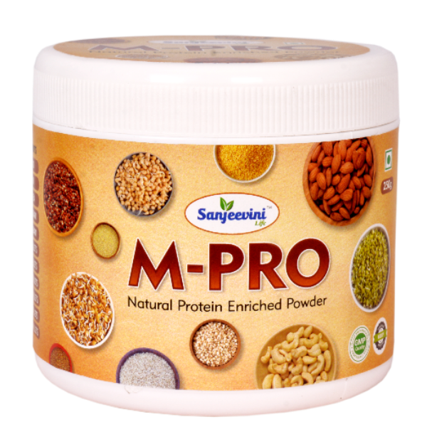 Sanjeevini M Pro adult Healthy Millet Food Supplements 100% Natural Multigrain Nutrition for men and women.