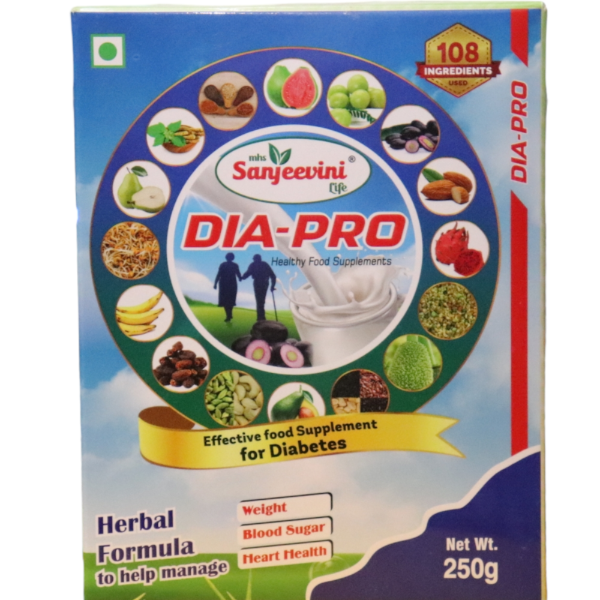Sanjeevini- Dia Pro 250g Healthy Food Supplements-100% Natural Multigrain Nutrition for diabetic